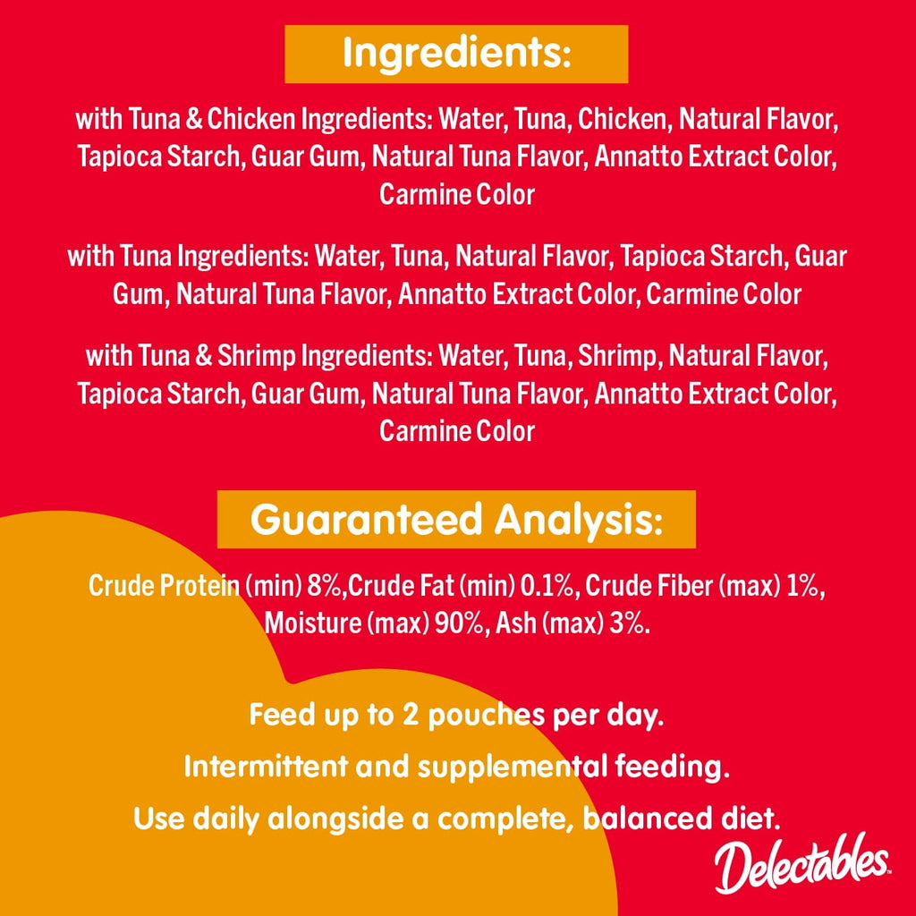 Hartz Delectables Bisque Lickable Wet Cat Treats Variety Pack, 30 Count