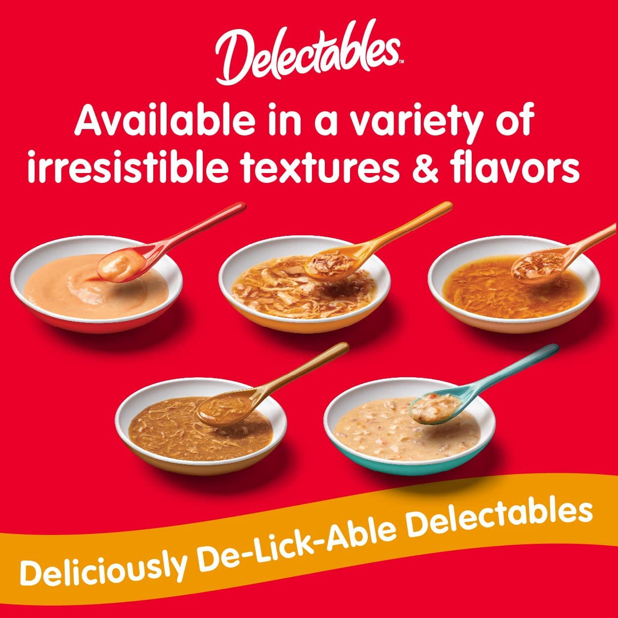 Hartz Delectables Bisque Lickable Wet Cat Treats Variety Pack, 30 Count