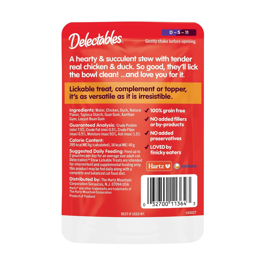 Delectables Stew Non-Seafood Chicken & Duck Lickable Wet Cat Treats