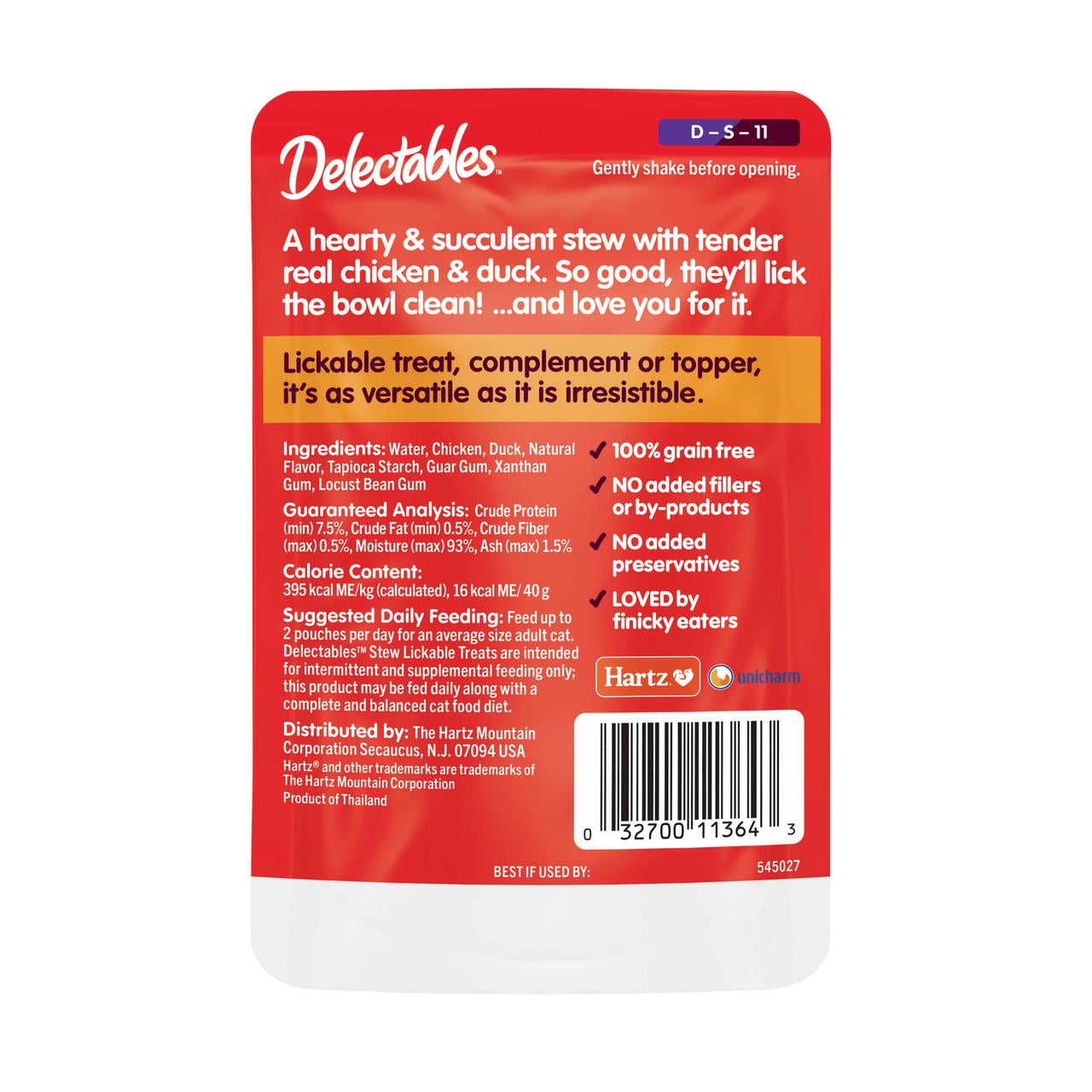 Delectables Stew Non-Seafood Chicken & Duck Lickable Wet Cat Treats