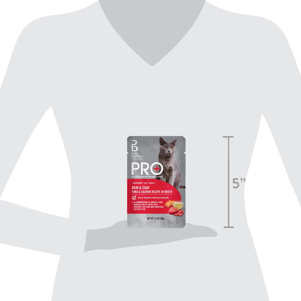 Pure Balance Pro+ Skin and Coat Tuna and Salmon Recipe in Broth, 1.4 oz