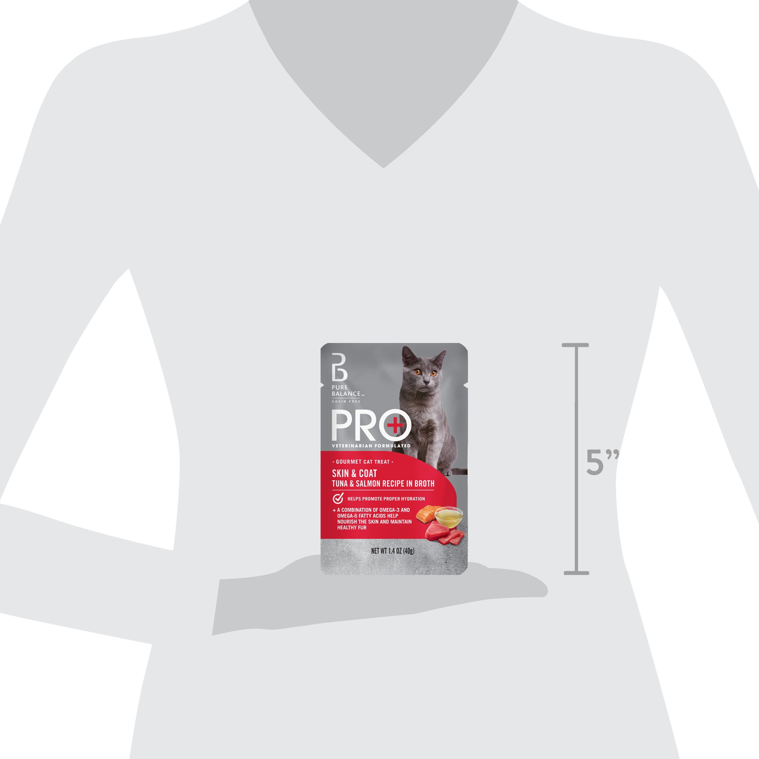 Pure Balance Pro+ Skin and Coat Tuna and Salmon Recipe in Broth, 1.4 oz