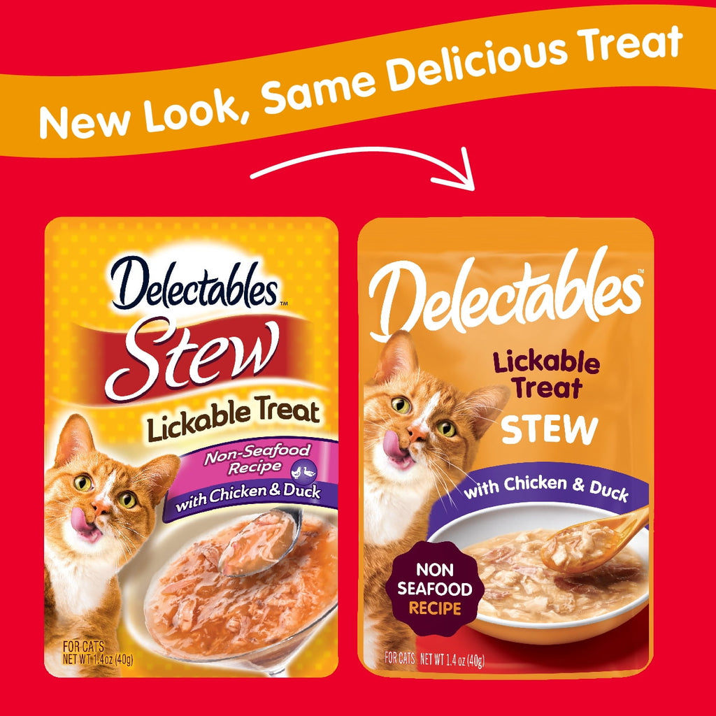 Delectables Stew Non-Seafood Chicken & Duck Lickable Wet Cat Treats