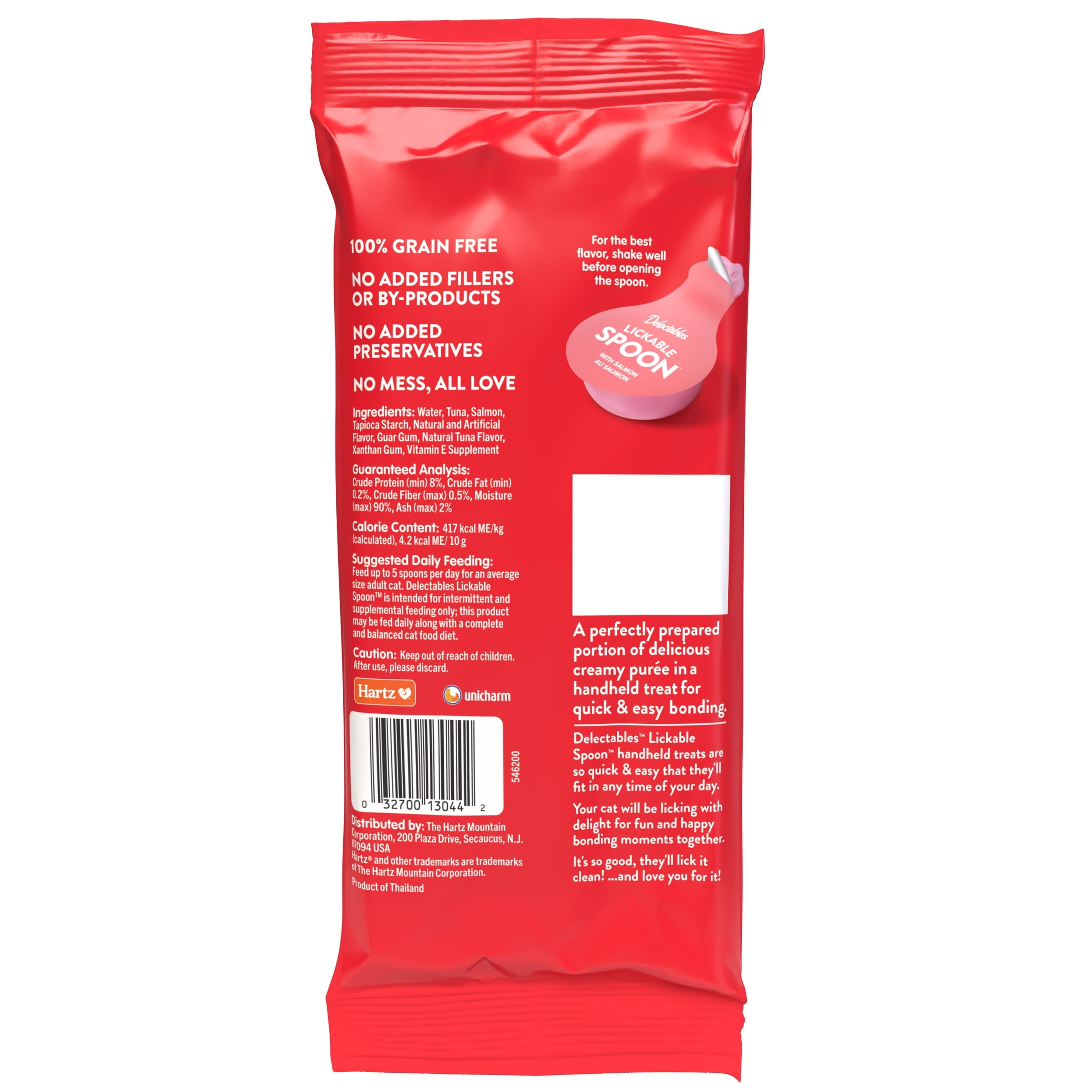 Hartz Delectables Lickable Spoon, Interactive Wet Cat Treats, Salmon 8ct