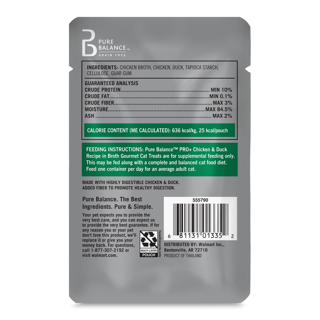 Pure Balance Pro+ Indoor Chicken & Duck Recipe in Broth, 1.4 oz