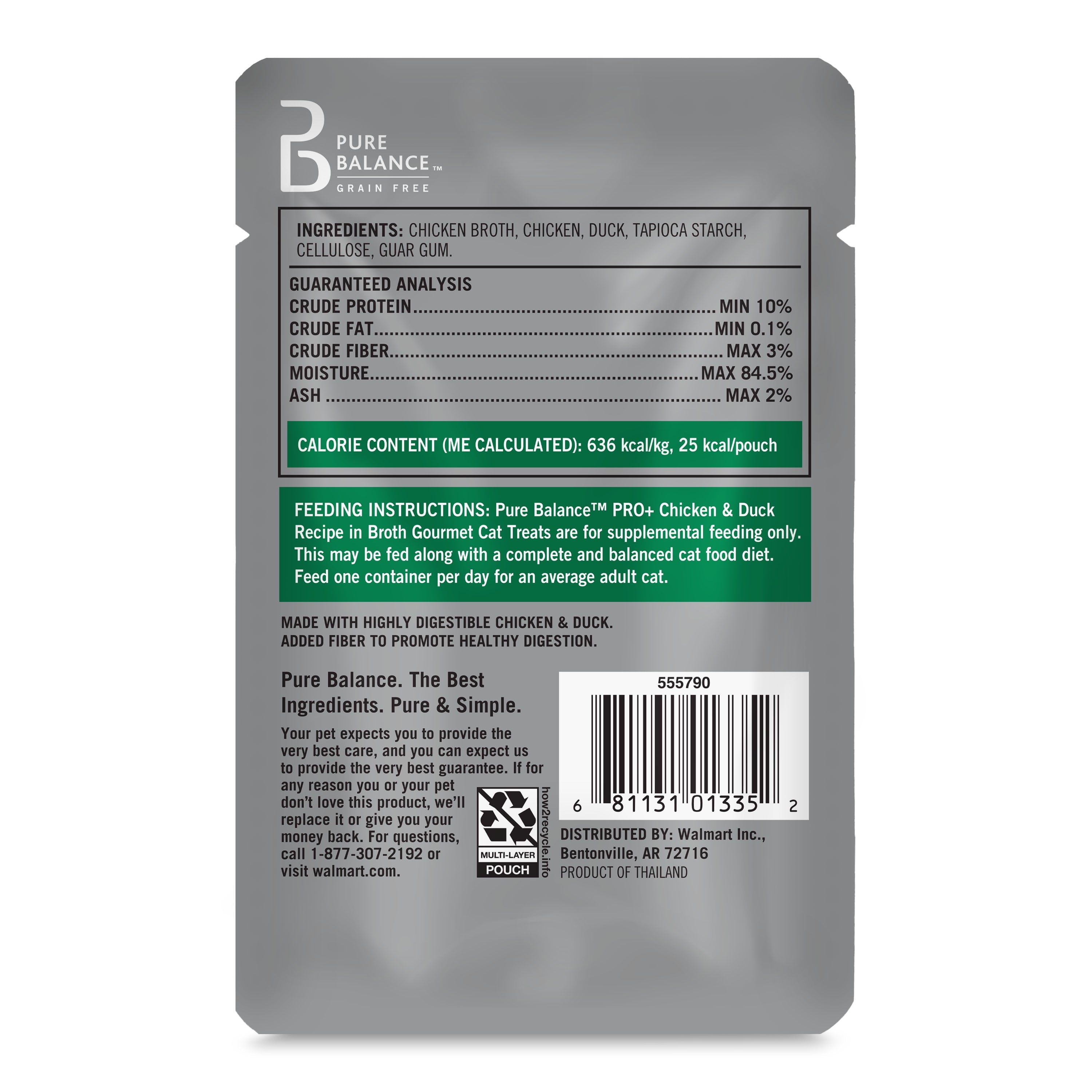 Pure Balance Pro+ Indoor Chicken & Duck Recipe in Broth, 1.4 oz