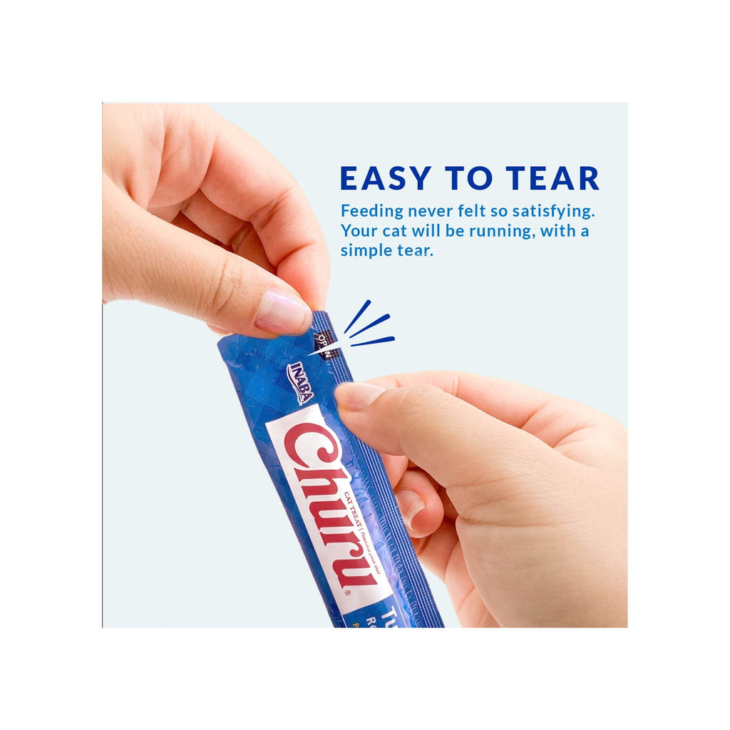 Inaba Churu Creamy, Lickable Purée Cat Treat, 0.5 oz Tube, 32 Tubes, Chicken with Cheese