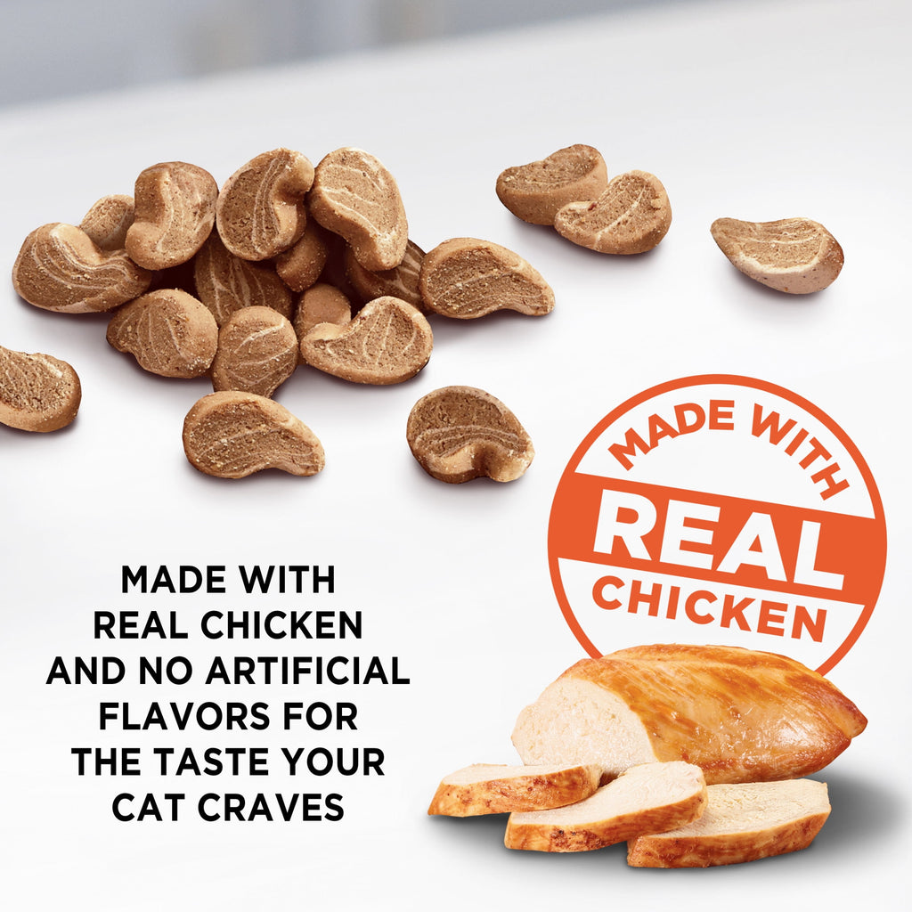Meow Mix Irresistibles Soft Cat Treats with White Meat Chicken, 12 oz Bag