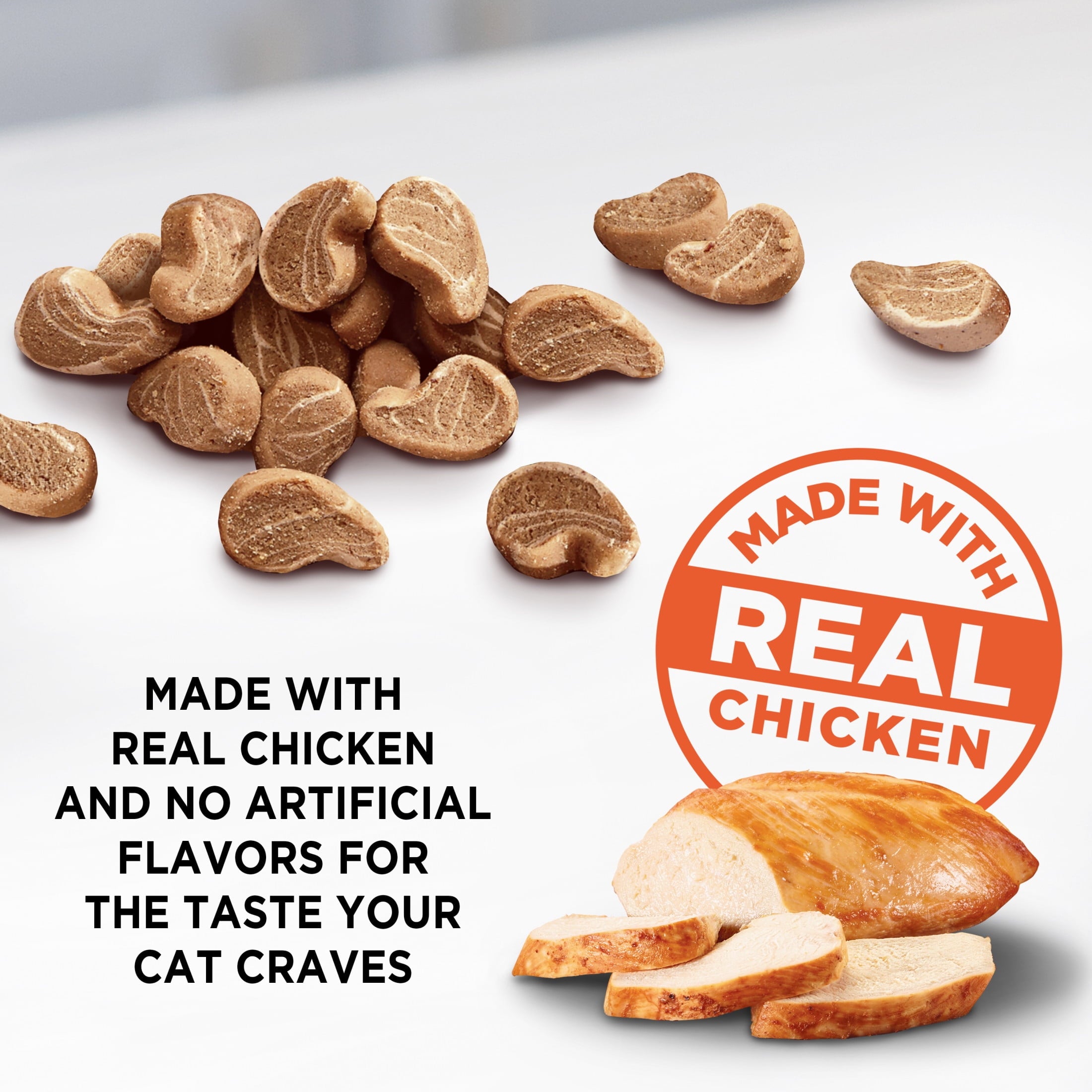 Meow Mix Irresistibles Soft Cat Treats with White Meat Chicken, 12 oz Bag