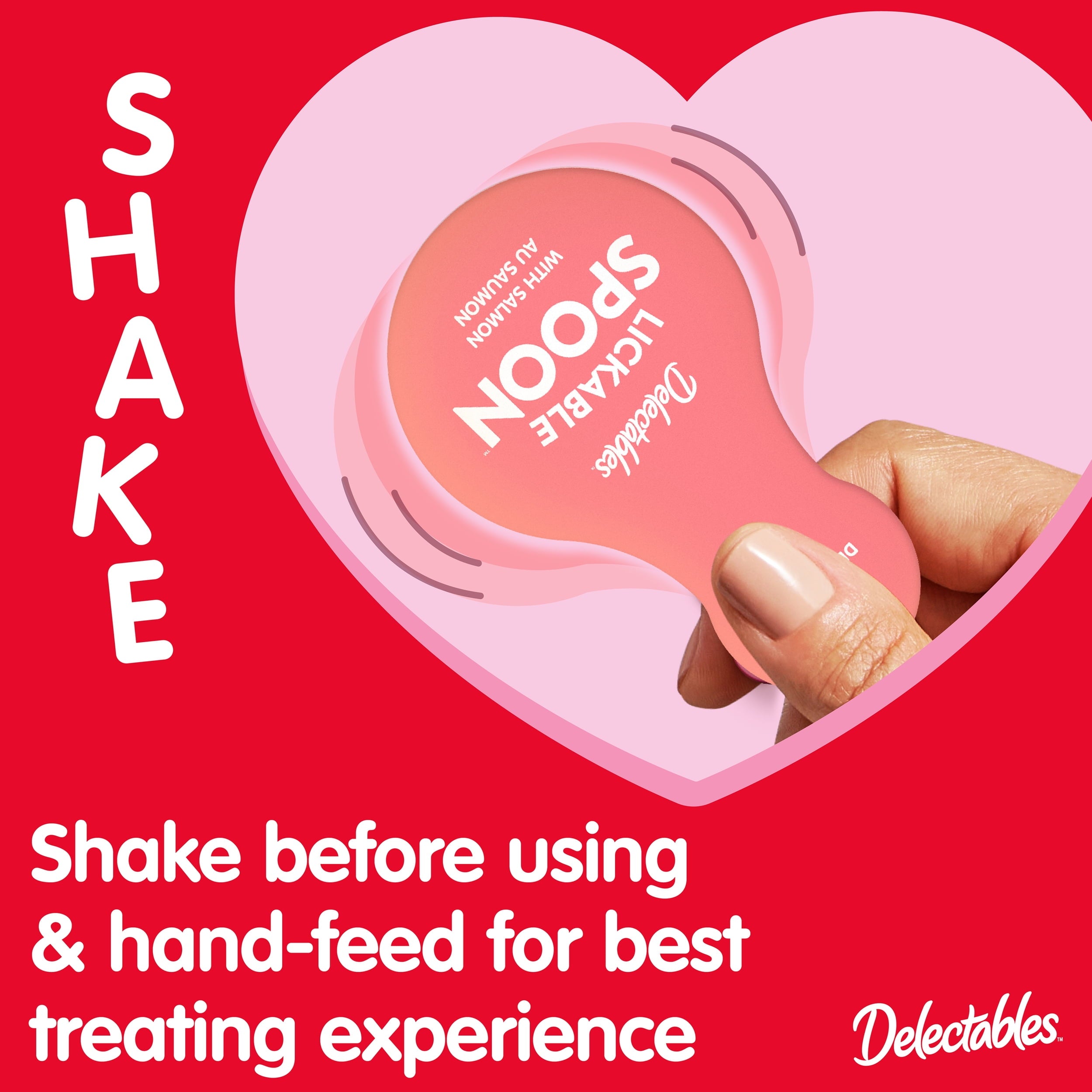 Hartz Delectables Lickable Spoon, Interactive Wet Cat Treats, Salmon 8ct